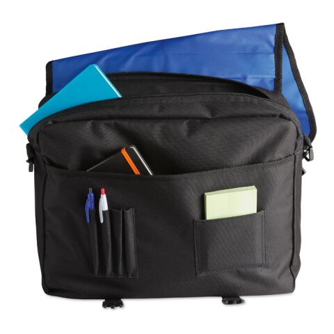 Document shoulder bag with pockets royal blue | No Branding | not available | not available | not available