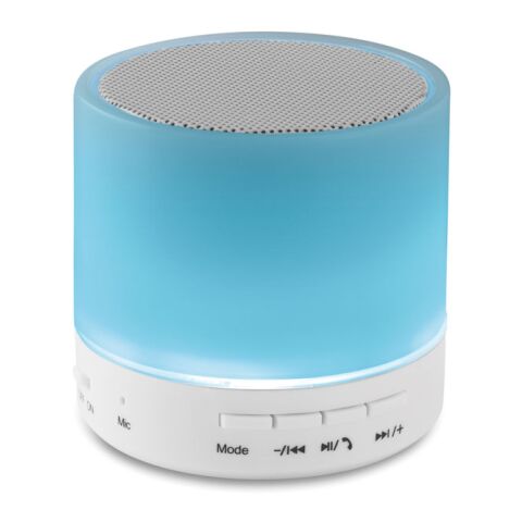 Round wireless speaker LED white | No Branding | not available | not available
