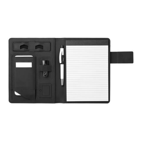 A5 folder with power bank black | No Branding | not available | not available | not available