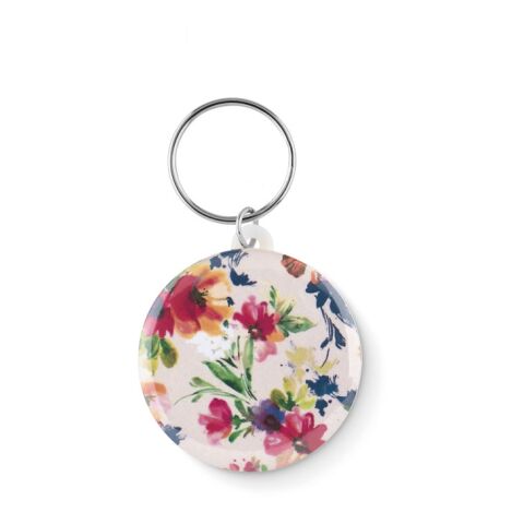 Small pin button key ring white | No Branding | not available | not available