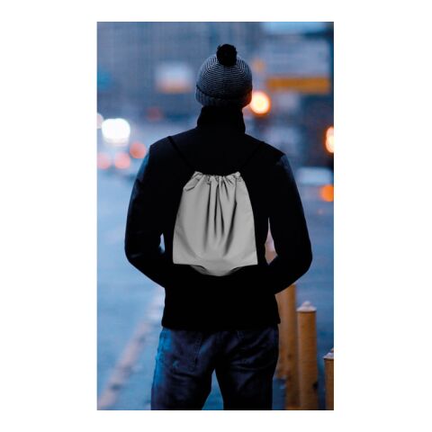 Reflective polyester drawstring bag silver | No Branding | not available | not available | not available