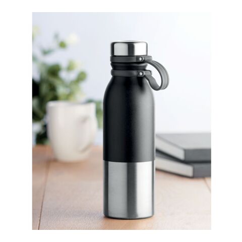 Double wall flask 600 ml black | No Branding | not available | not available | not available