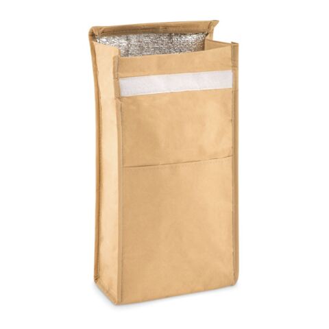 Woven paper 3L lunch bag beige | No Branding | not available | not available