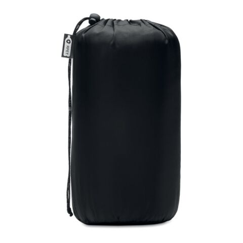 RPET fleece travel blanket in pouch black | No Branding | not available | not available | not available