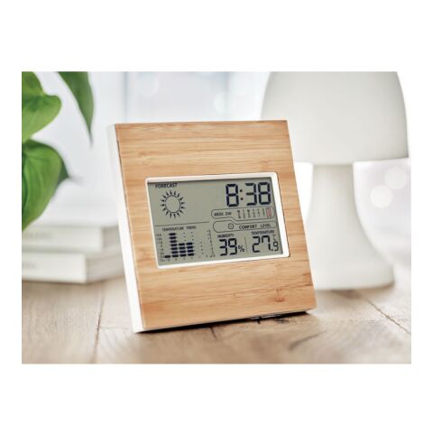 Weather station bamboo front wood | No Branding | not available | not available