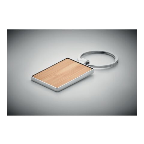 Rectangular key ring bamboo wood | No Branding | not available | not available | not available
