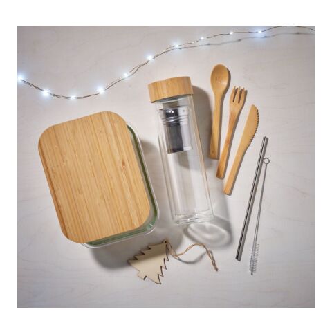 Glass lunchbox with bamboo lid transparent | No Branding | not available | not available | not available