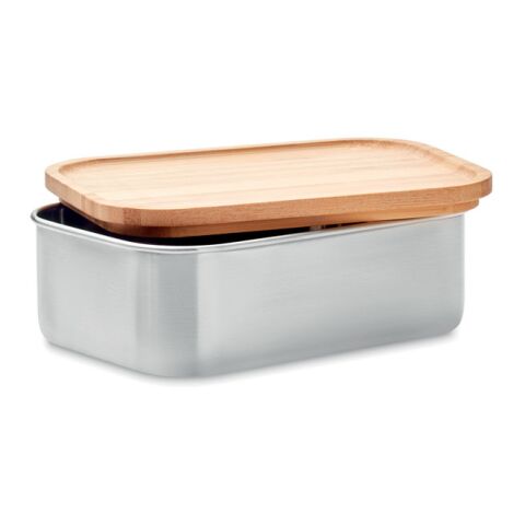 Stainless steel lunchbox 600ml wood | No Branding | not available | not available | not available