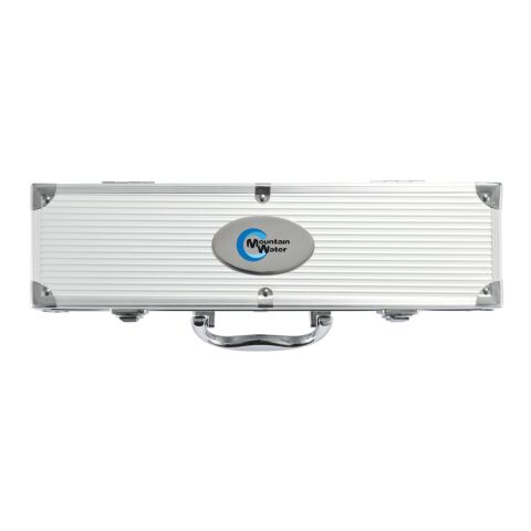 3pcs BBQ set in aluminium box silver-black | No Branding | not available | not available