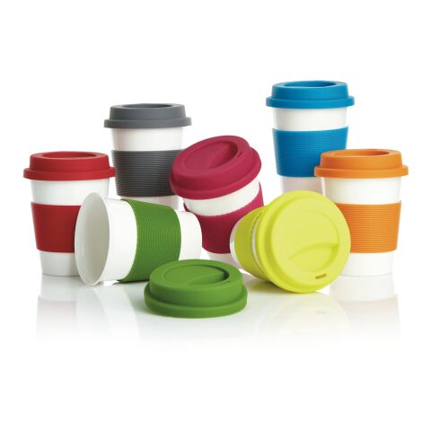 PLA coffee cup orange-white | No Branding | not available | not available