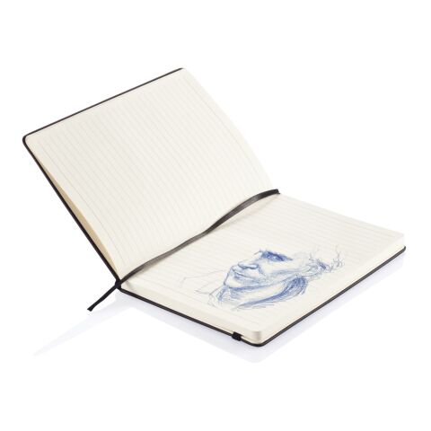Deluxe hardcover PU A5 notebook Solid black | No Branding | not available | not available