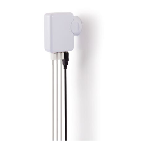 Travel plug with 4 USB ports White | No Branding | not available | not available