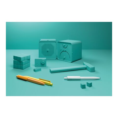 Prodir DS4 push ballpoint pen Soft Touch yellow | Without Branding | Without Branding | Black