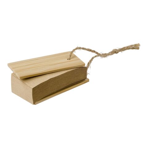 Bamboo cover with sticky notes Kingston brown | No Branding | not available | not available