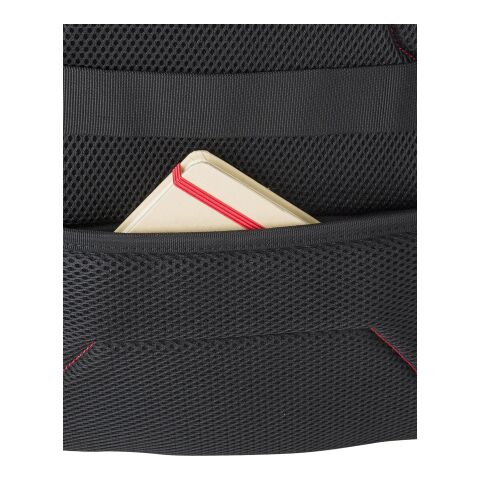 RPET polyester multi-functional backpack Sebastian black | No Branding | not available | not available