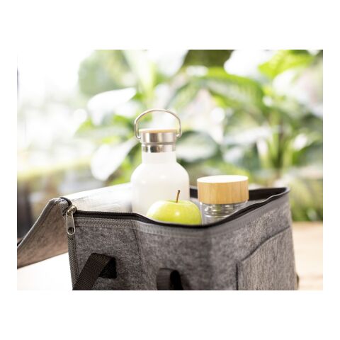 RPET felt cooler bag Mason grey | No Branding | not available | not available