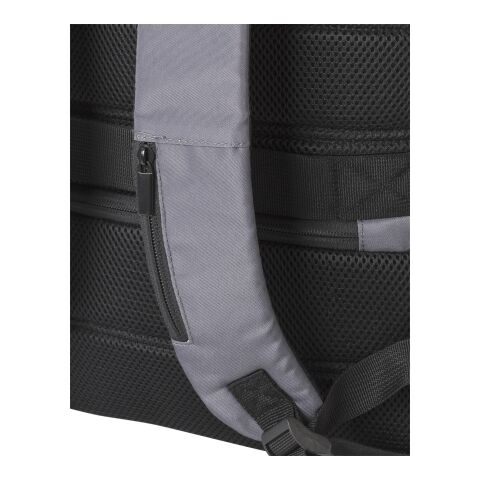 RPET polyester (300D) anti-theft laptop backpack Calliope grey | No Branding | not available | not available