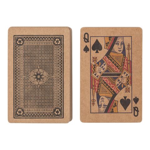 Recycled carton card decks Arwen brown | No Branding | not available | not available