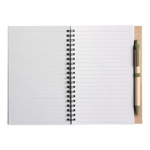 Stella wire bound notebook with ballpen light green | No Branding | not available | not available