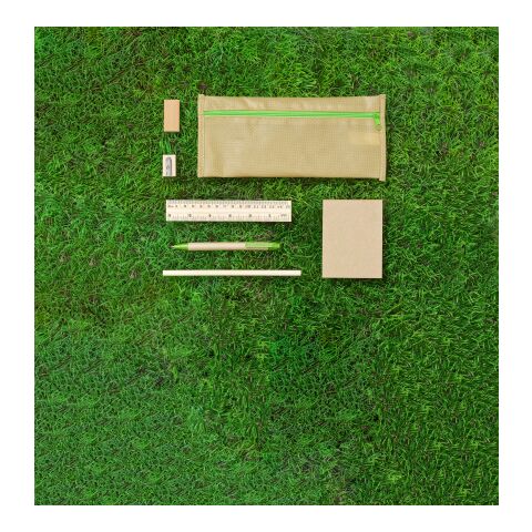 Nonwoven (80 gr/m²) pencil case Bilal khaki | No Branding | not available | not available