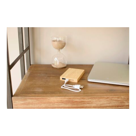 Bamboo power bank Ruby brown | No Branding | not available | not available