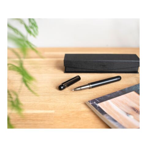 Aluminium rollerbal pen Bridger black | No Branding | not available | not available