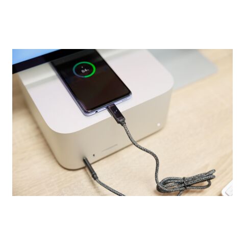 Nylon charging cable 100W Gerd light grey | No Branding | not available | not available