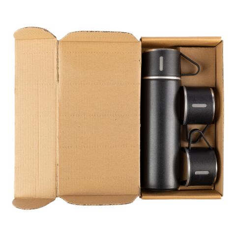 Stainless steel double walled bottle set (420 ml) Herbert silver | No Branding | not available | not available