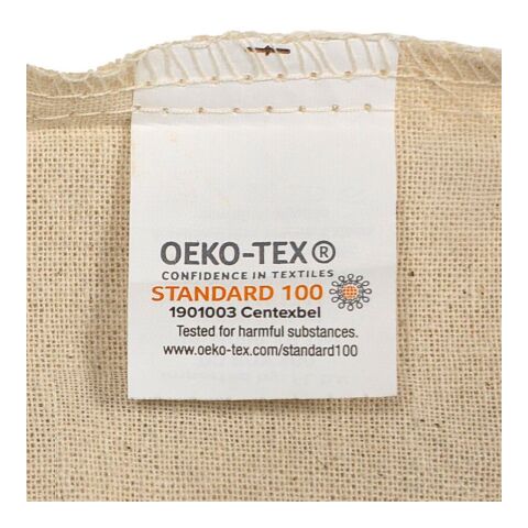 Oeko-Tex cotton (150 gsm) drawstring backpack Georgia khaki | No Branding | not available | not available
