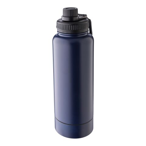 Stainless steel double-walled drinking bottle 1000 ml Nathaniel black | No Branding | not available | not available