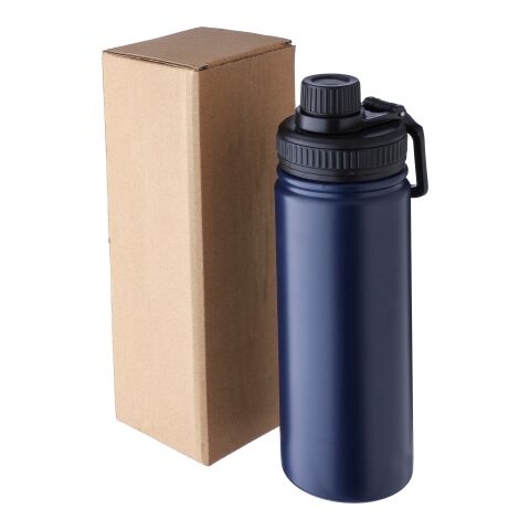 Stainless steel double-walled drinking bottle 500 ml Chad blue | No Branding | not available | not available