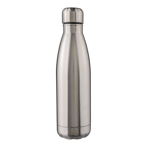 Recycled stainless steel double-walled flask 500 ml Clifford black | No Branding | not available | not available