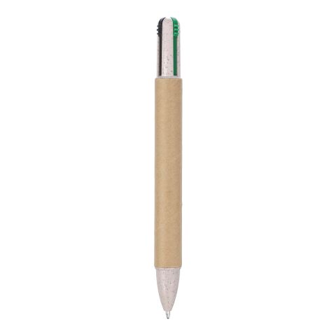 Recycled carton four-color ballpen Deborah black | No Branding | not available | not available