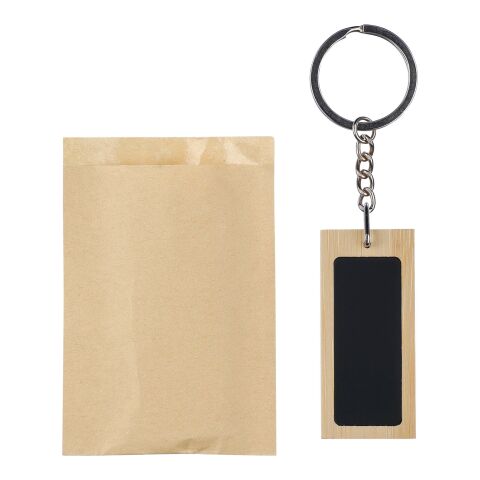 Bamboo keychain Geoffrey black | No Branding | not available | not available