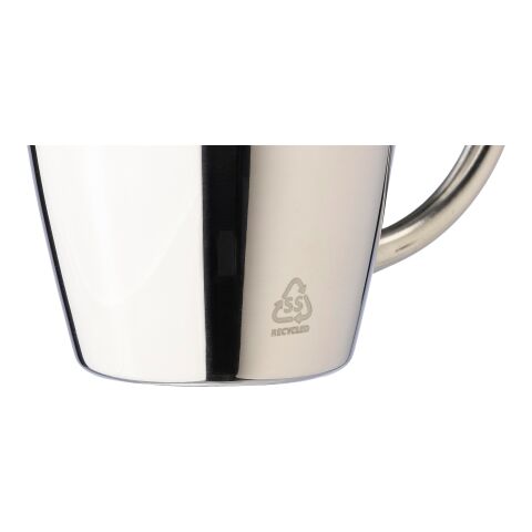 Stainless steel double walled mugs Naya silver