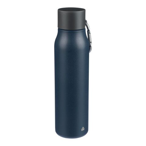 Recycled stainless steel drinking bottle (600 ml) Cassian black | No Branding | not available | not available