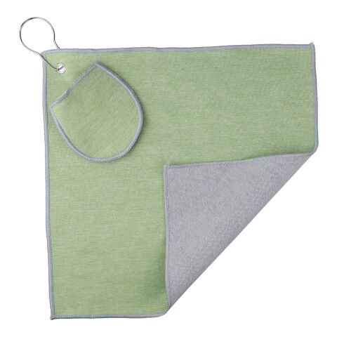 rPET golf towel Idris light green | No Branding | not available | not available