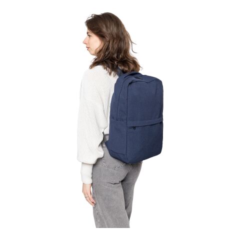 Recycled polycotton (330 gsm) backpack Seraphina blue | No Branding | not available | not available