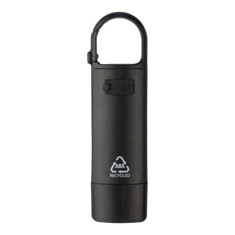 Recycled ABS mini flashlight Zai black | No Branding | not available | not available