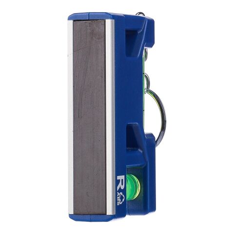Recycled ABS spirit level keychain Indira cobalt blue | No Branding | not available | not available
