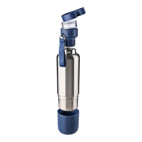 Stainless steel double-walled drinking bottle (500 ml) Zev blue | No Branding | not available | not available