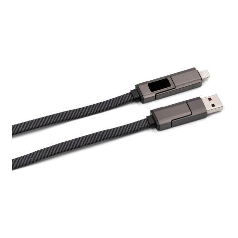 BrandCharger Thor Eco charging cable gun metal | No Branding