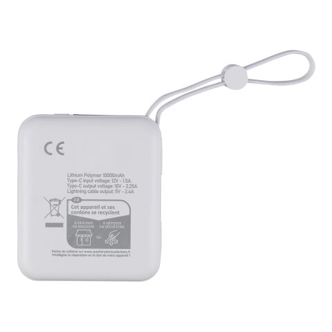 Recycled ABS powerbank Jona black | No Branding