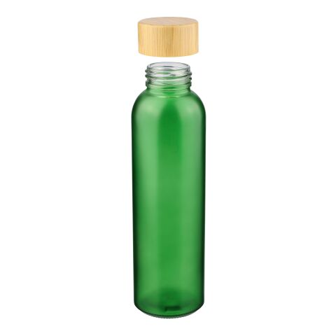 Glass drinking bottle (500 ml) Levi green | No Branding