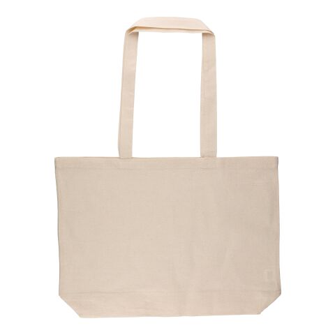 Oeko-Tex® cotton (140 gsm) shopping bag Isak khaki | No Branding