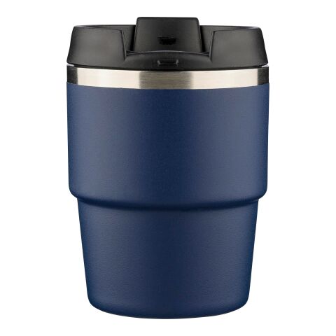 Recycled stainless steel double-walled mug (175 ml) Oli black | No Branding