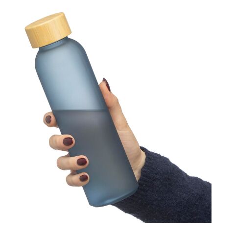 Glass drinking bottle (500 ml) Levi cobalt blue
