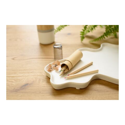 ABS and cardboard tube with pencils Libbie black | No Branding | not available | not available