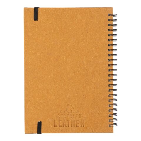 Recycled leather notebook A5 Egon brown | No Branding | not available | not available