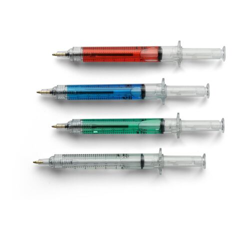 Recycled ABS syringe shaped ballpen Dr. David light blue | No Branding | not available | not available